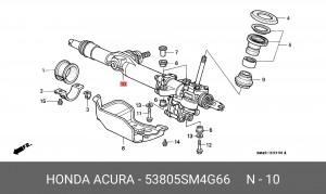Рулевой механизм 53805SM4G66 HONDA