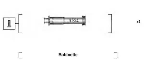 Ккомплект проводов зажигания 941095930631 MAGNETI MARELLI