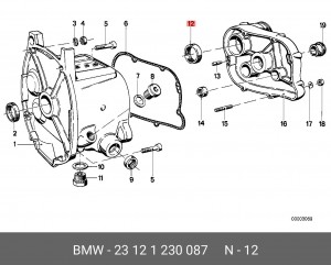 Уплотняющее кольцо 23 12 1 230 087 BMW