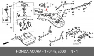Бак топливный 17044SJA000 HONDA