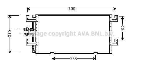 Радиатор кондиционера VW5145 AVA
