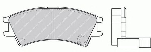 Комплект тормозных колодок, диско FSL1326 FERODO