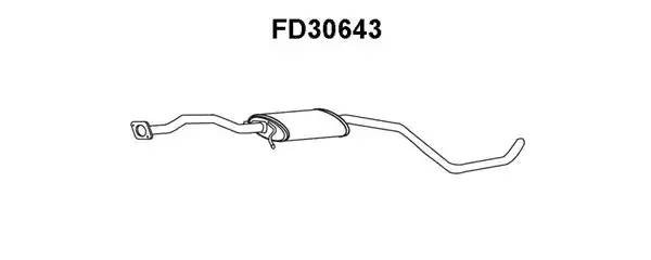 Предглушитель выхлопных газов FD30643 VENEPORTE