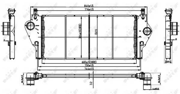 Интеркулер 30432 NRF