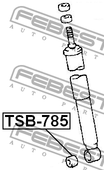 Сайлентблок - втулка амортизатора подвески TSB-785 FEBEST