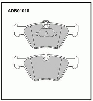 Колодки тормозные дисковые ADB01010 ALLIED NIPPON