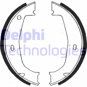 Комплект тормозных колодок, стояночная тормозная система LS1851 DELPHI