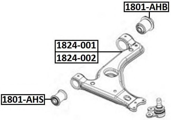 Рычаг подвески 1824-002 ASVA
