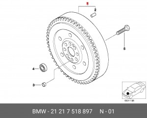 Маховик 21 21 7 518 897 BMW