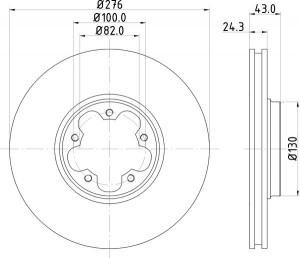 Тормозной диск MDC1527 MINTEX