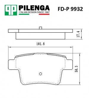 Колодки тормозные дисковые FDP9932 PILENGA