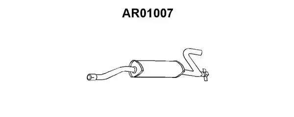 Глушитель выхлопных газов конечный AR01007 VENEPORTE