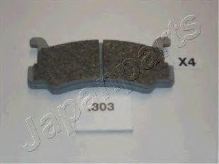 Комплект тормозных колодок, диско PP-303AF JAPAN PARTS GROUP