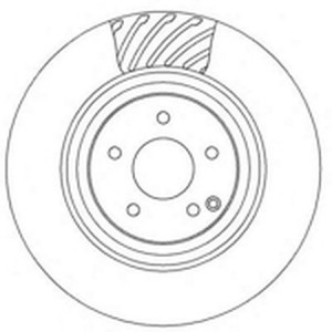 Тормозной диск 562358B BENDIX JURID