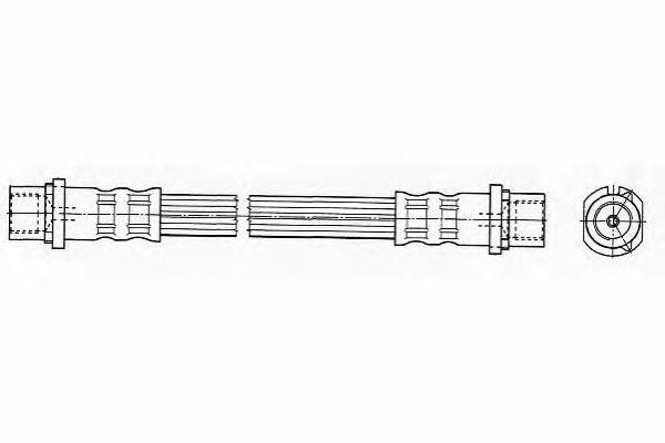 Тормозной шланг FHY2477 FERODO