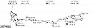 Выпускной трубопровод 840891 BOSAL