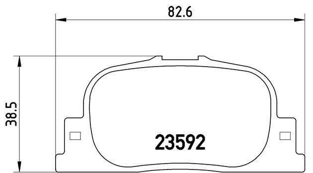 Комплект тормозных колодок, диско P83063 BREMBO