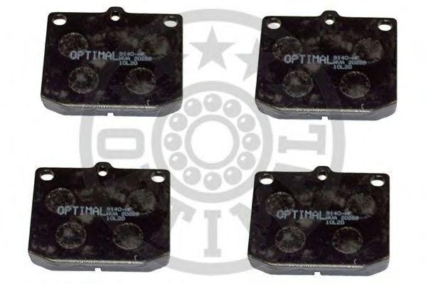 Комплект тормозных колодок, диско 9140 OPTIMAL