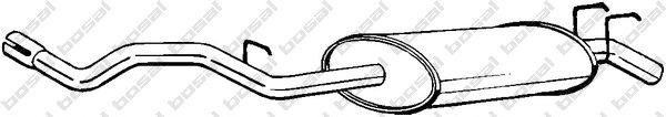 Глушитель выхлопных газов конечный 280997 BOSAL