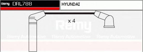 Ккомплект проводов зажигания DRL788 DELCO REMY