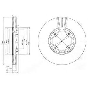 Тормозной диск BG2816 DELPHI
