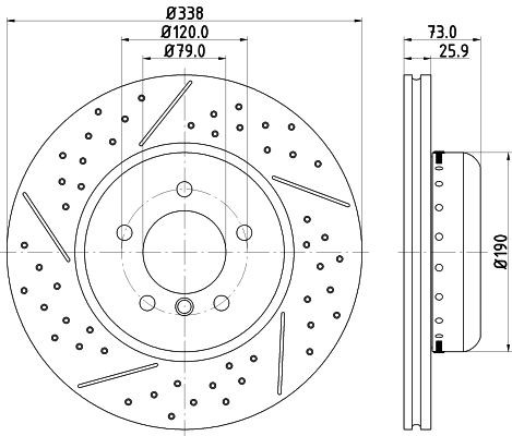 Конденсатор, кондиционер 8FC351303781 HELLA