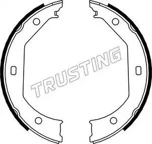Комплект тормозных колодок, стояночная тормозная система 019.027 TRUSTING