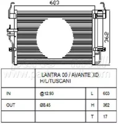 Радиатор кондиционера PXNCA-072 PMC PARTS MALL