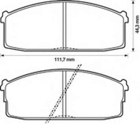 Комплект тормозных колодок, диско 572230B BENDIX JURID