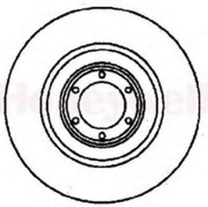 Тормозной диск 561249B BENDIX JURID