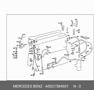 Распределитель зажигания A 002 158 46 01 MERCEDES BENZ