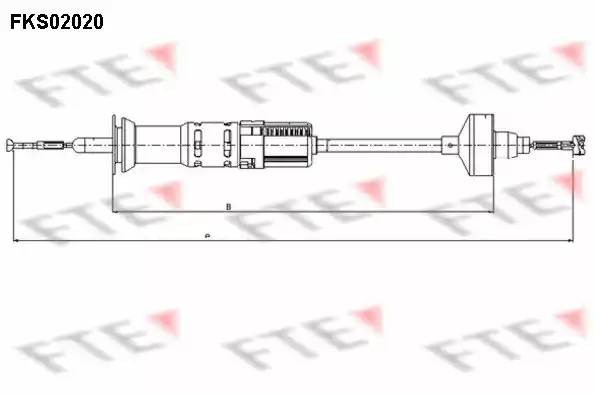 Трос, управление сцеплением FKS02020 FTE