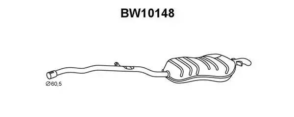 Глушитель выхлопных газов конечный BW10148 VENEPORTE