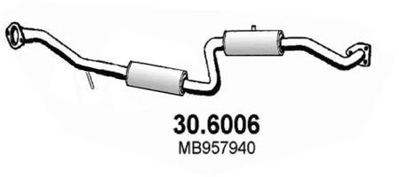 Средний глушитель выхлопных газов 306006 ASSO