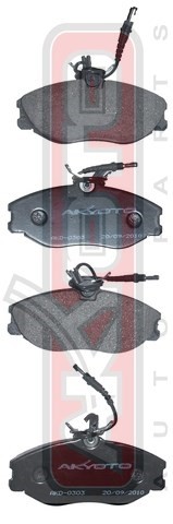 Колодки тормозные дисковые AKD-0303 AKYOTO