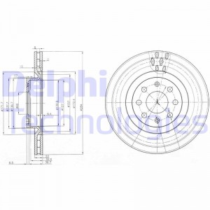 Тормозной диск BG3944 DELPHI