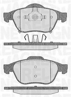 Комплект тормозных колодок, диско 430216170925 MAGNETI MARELLI