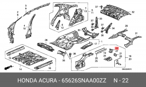 Деталь 65626SNAA00ZZ HONDA