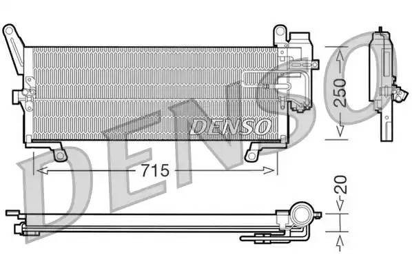 Конденсатор, кондиционер DCN09090 DENSO