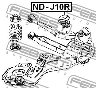 Отбойник амортизатора подвески ND-J10R FEBEST