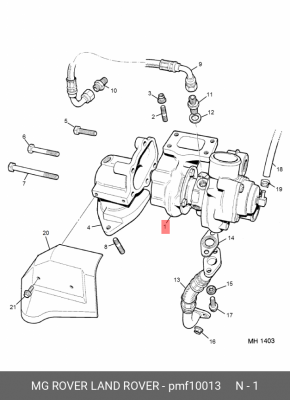 Компрессор, наддув PMF10013 MG ROVER LAND ROVER