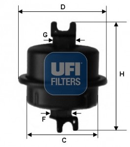 Топливный фильтр 31.705.00 UFI