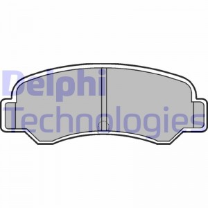 Комплект тормозных колодок, диско LP612 DELPHI