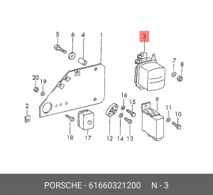Регулятор генератора 61660321200 PORSCHE
