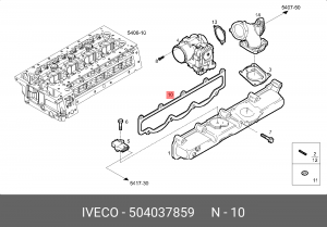 Прокладка, впускной коллектор 504037859 IVECO