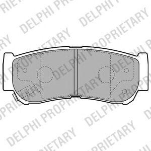 Колодки тормозные дисковые LP2049 DELPHI
