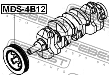 Шкив коленвала MDS-4B12 FEBEST