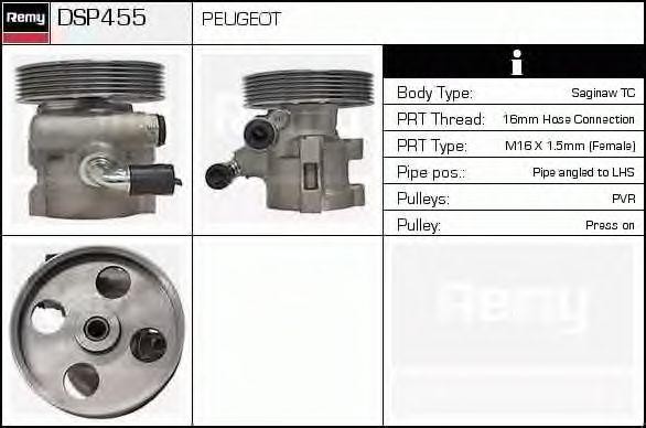 Гидравлический насос, рулевое управление DSP455 DELCO REMY