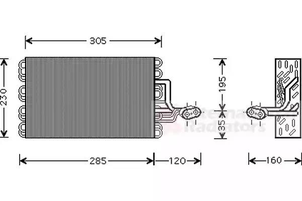 Испаритель, кондиционер 5800V186 VAN WEZEL