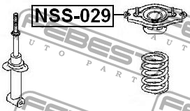 Опора амортизатора подвески NSS029 FEBEST